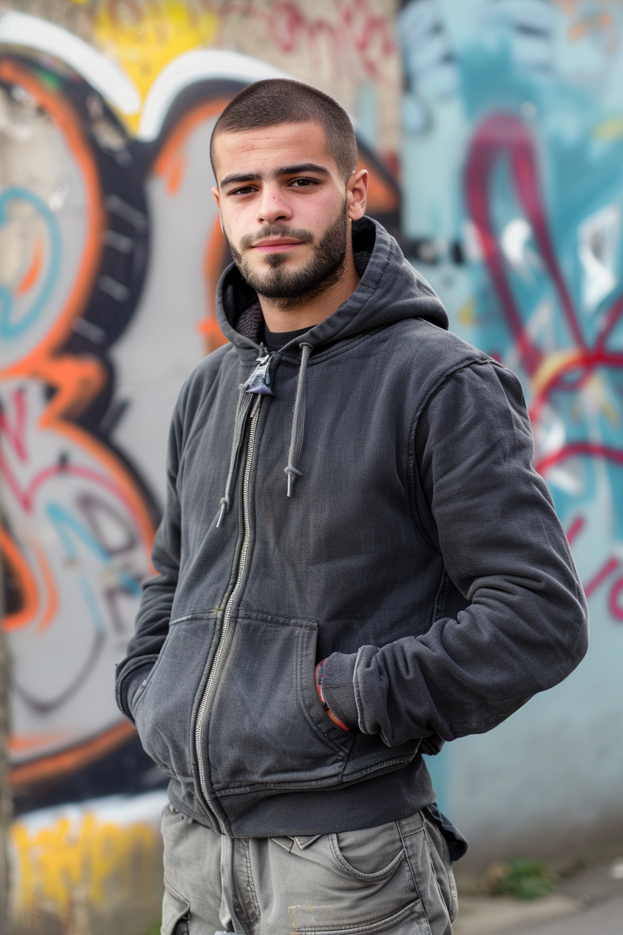 Retrato hiperrealista — Imagen generada por participante